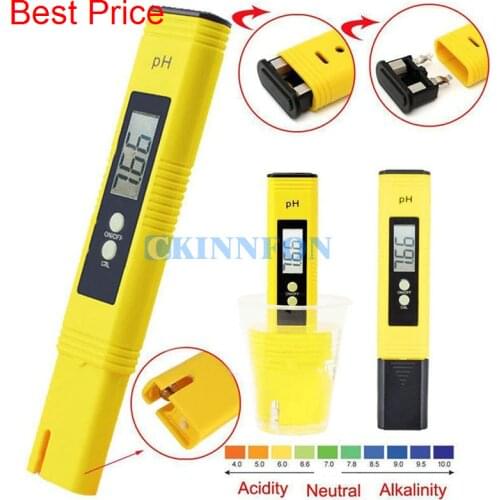 100PCS Digital PH Meter Tester Pocket Portable Pool Water Aquarium Hydroponic