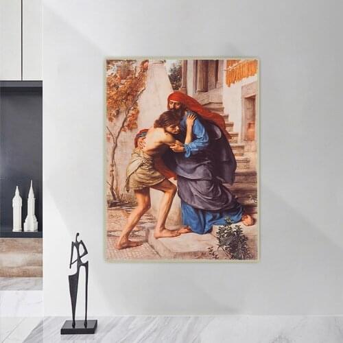 Citon Edward John Poynter《Prodigals Return》Canvas Art Oil Painting Artwork Poster Picture Wall Decor Home Living room Decoration