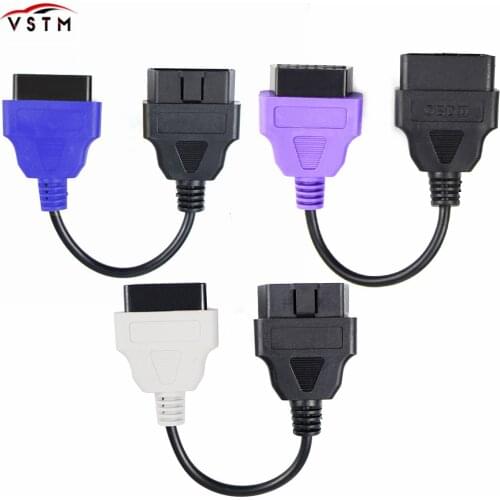 For Fiatecuscan OBD2 Connector Diagnostic Cable For Fiat ECU Scan MultiECUScan Adaptor Fiat ECU 3 color Pcs Diagnostic Cable