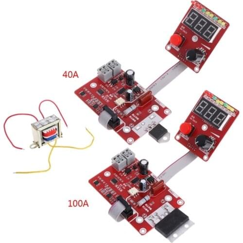 Double pulse Spot welding machine encoder Time Digit Module Control Panel Plate adjustable current Controller