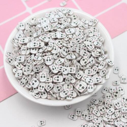 100g/Lot 5mm Cartoon Cotton Candy Clay Sprnkles Soft Pottery Slices for Mobile Decoration DIY Crafts Accessories