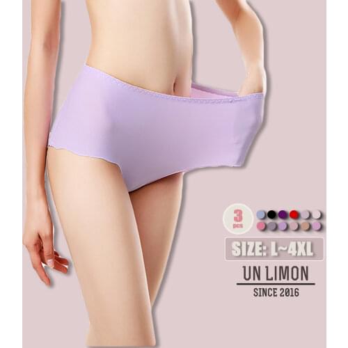 Hot Sale Women Underwear [5Pcs] Plus Size L~4XL Sexy Breathable Briefs Mid-waist Seamless panties
