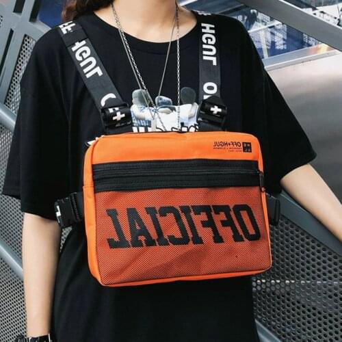 Hip Hop Style Tactical Package Men Sports Chest Rig Bags Oxford Short Trip Bag Unisex Belt Waist Pack Male Vest Bag Chest Pouch