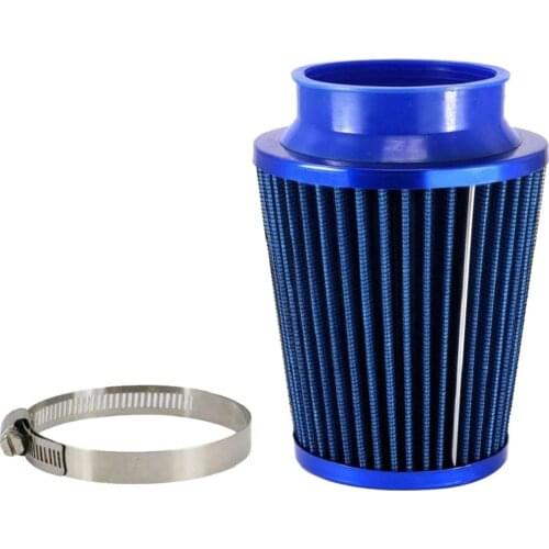 Cone Cold Air Intake Filter Breather 76mm 3'' with Hose Clamp Universal for Car Vehicle Truck