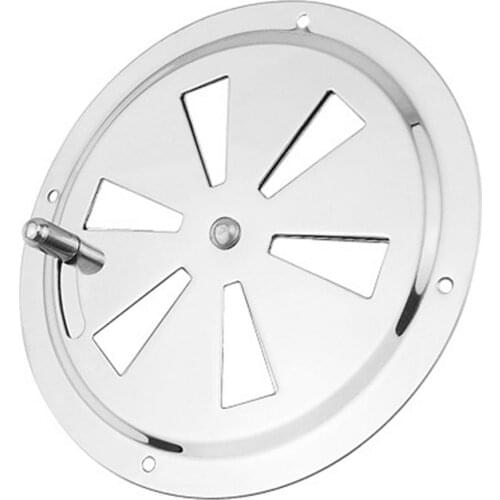Marine-grade Stainless Steel Round Louvered Vent Practical Marine Boat Vent Marine Ventilation Panel For Yacht Boat