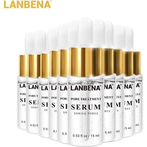 LANBENA Pore Treatment Serum Firming Hydration Relieve Dryness Repairing Smooth Shrink Pores Oil Control Skin Care Essence 10PCS