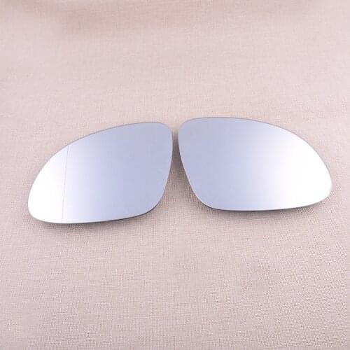 1 Pair Left & Right Side Exterior Wing Door Mirror Glass Plate Heated 5N0857521 5N0857522 Fit For Volkswagen Tiguan 2007-2016