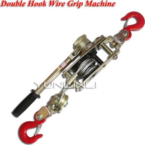 Multi-function Double Hook Tightener Wire Rope Tensioner Manual Tightener Electrician Pull Cable Clamp SWT102-4T