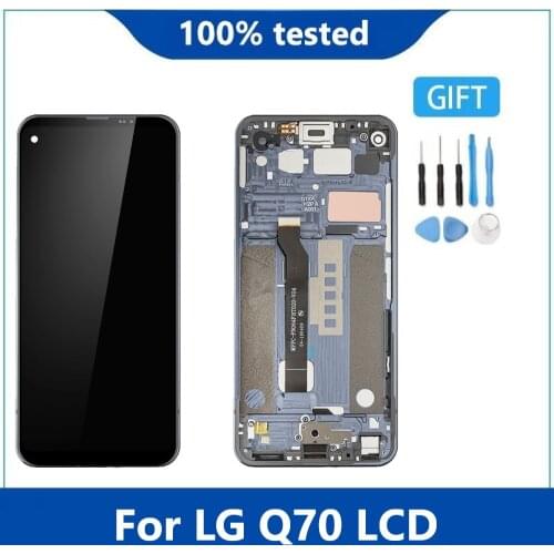 Original For 6.4"LG Q70 LM-Q730N LM-Q620VAB LCD Display Touch Screen Digitizer Assembly Accessory For LG Q70 Lcd With Frame