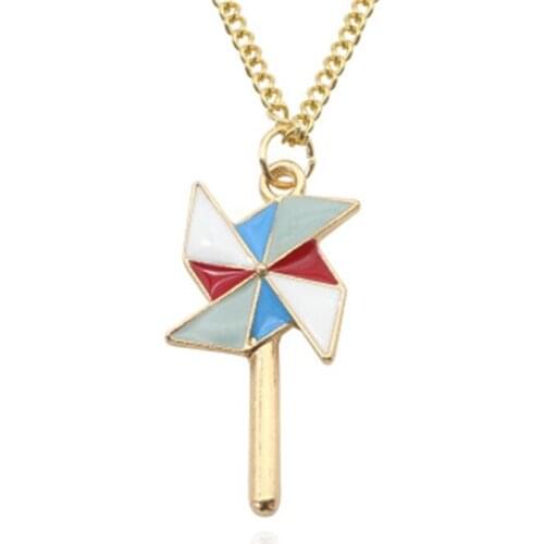 Alloy Windmill Necklace Choker necklace Bracelets Charms Pendant DIY Making Handmade Jewelry Findings Decorations for Women