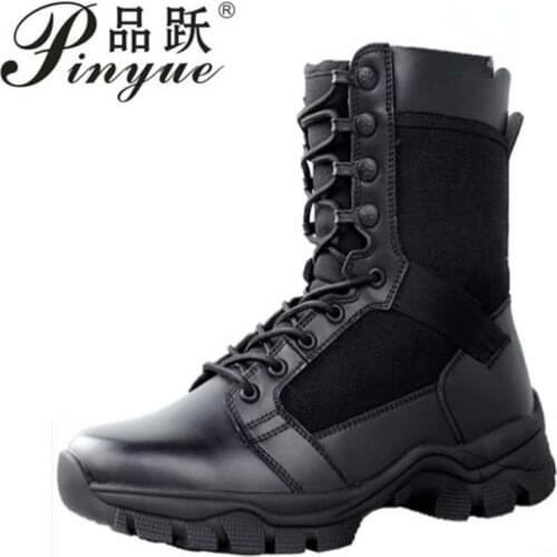 Wool high top tactical boots Outdoor Hiking Shoes Mens Desert High-Top Military Tactical Boots Men Combat Army Boots