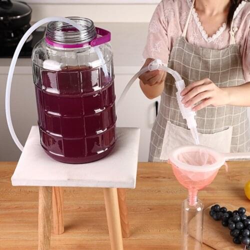 Siphon Filter Slag Small Manual Water Changer Water Suction Device Pumping Pump Suction Pipe Filter Hose Wine Beer Making Tool