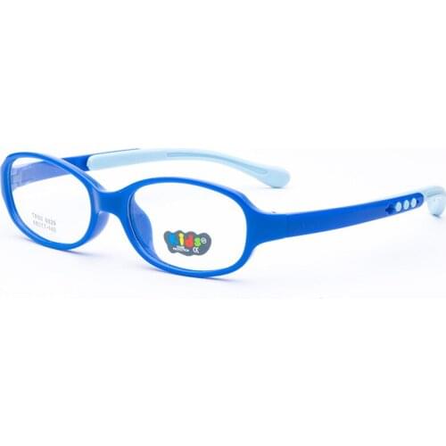 Silicone Elastic Children Round Eyeglass Frame Amblyopia Farsighted Myopia with Mirror Juvenile Eyeglass Frame 829