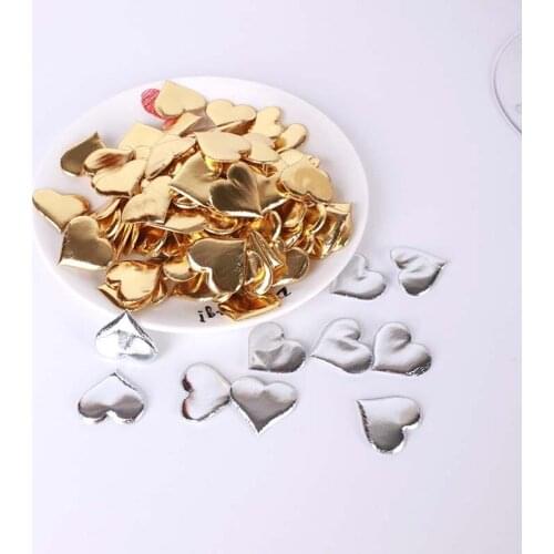 Three-dimensional peach heart shape on-site hand tossed bronzing love petals wedding room decoration wedding sponge material