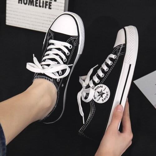Woman Shoes Sneakers Fashion Women Shoes Casual Flats Solid Canvas Classic Solid Candy Color Women Casual Shoes Sneakers R12-10