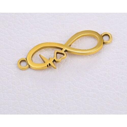 20pcs/lot Ancient 8-word Fish Shape Metal Connectors For Necklace Bracelet DIY Jewelry Making Accessories Handmade Crafts