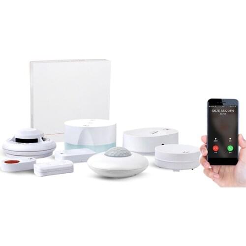 Alarms Systems Customize Home House WIFI Wireless Intelligent Home Guard Fire prevention Smoke Detector Safety Kit