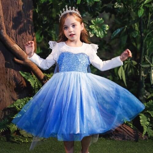 Kids Dresses for Girls Christmas Dress Up Fancy Birthday Clothes for Girl Baptism White Party Outfit Kids Princess Costume