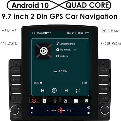 For Tesla Style 9/10.1" 2Din 2G 64G Universal Car Radio Android 10 GPS Navigation USB Multimedia Player Vertical Screen TPMS BVR