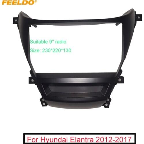 FEELDO Car Audio 9" Big Screen 2Din Fascia Frame Adapter For Hyundai Elantra DVD Dash Fitting Panel Frame Kit