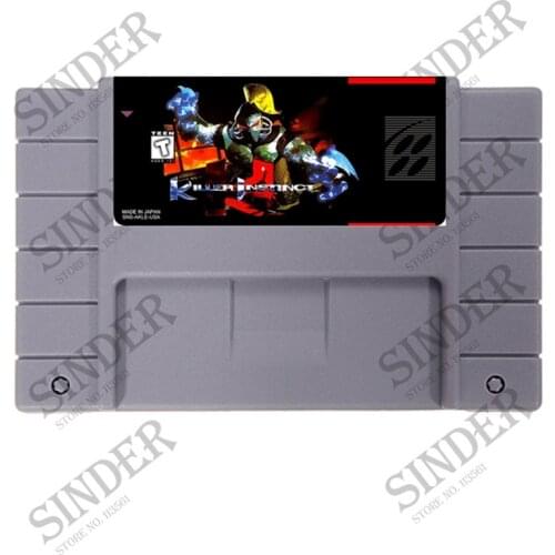 Killer Instinct English Version 16 bit Big Gray Game Card For NTSC Game Player