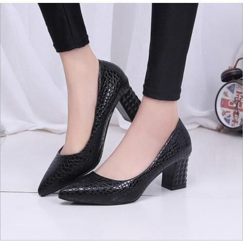 Classic New Female Pumps white Mouth Women Shoes Fashion Office Work Wedding Party Shoes Ladies Pointed high heels Shoes Woman