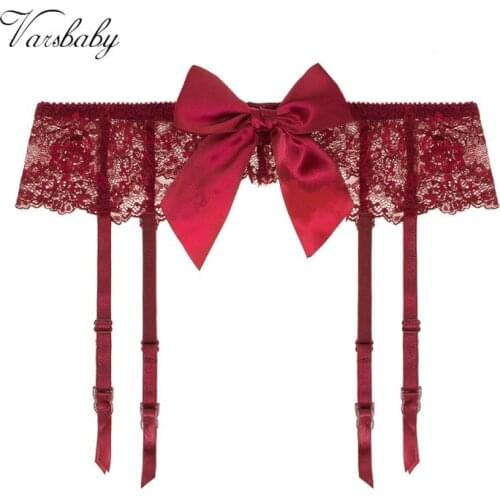 Varsbaby Floral Lace Lovely Bow Garters Sexy Fashion High Quality Underwear