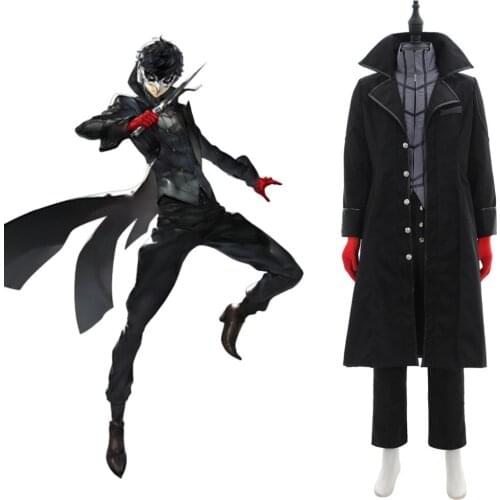 Megami Tensei Persona 5 Protagonist Phantom Thieves of Hearts Joker Ver. Uniform Cosplay Costume B002