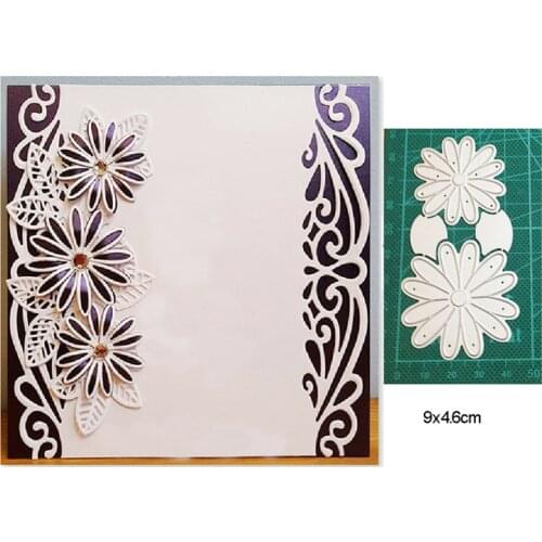 Petal Flower Strip Border Metal Cutting Dies Stencils dies for DIY Scrapbooking dies Decoration Paper Craft dies Embossing Dies