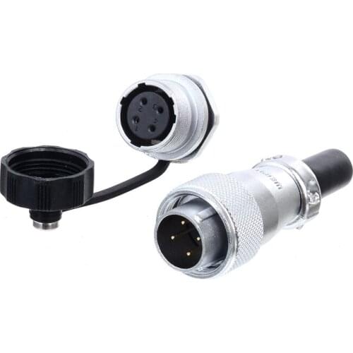 Metal M16 WS16 2 3 4 5 7 9 10 Pin TQ+ZM Industrial Waterproof Aviation Connector Nut Seat AC Power Adapter+PVC Cable Protection