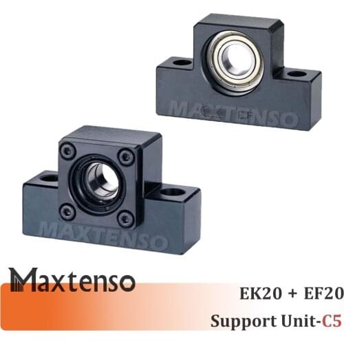 MAXTENSO Support Unit Set EKEF Professional EK20 EF20 with C5 for ball screw TBI 2505 2510 sfu Premium CNC Parts High Accuracy