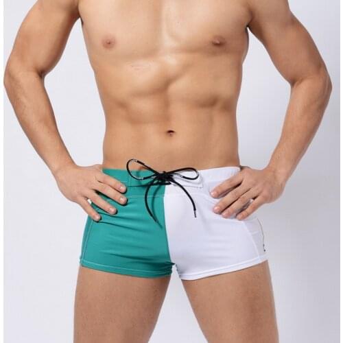 New 2020 Men Swimming Trunks Waterproof Bathing Suit Man Surfing Swimwear Sexy Low Waist Briefs Breathable Summer Beach Shorts