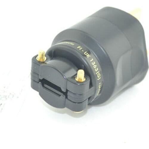 One Pieces FI-UK 1363 (G) Gold Mains Plug Audio UK Power Plug