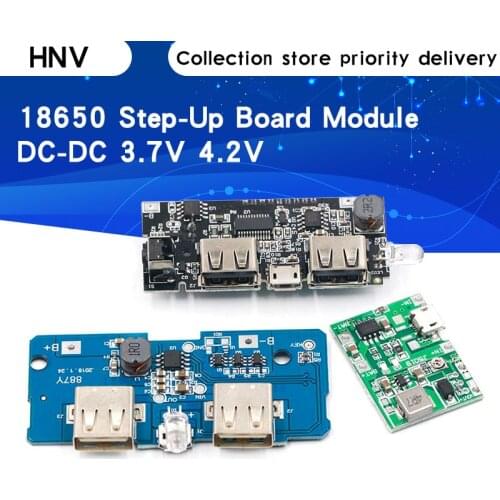 3.7V 4.2V Lithium Li-ion 18650 Battery Charger Board DC-DC Step Up Boost Module Lithium Battery Charging Step-Up Board Module