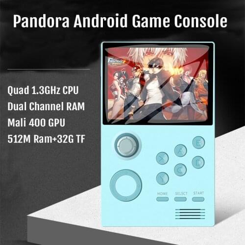 2020 New Pandoras Box Android supretro handheld game console 3.5'' IPS screen built-in 3000+games 30 3D games WiFi 32G download
