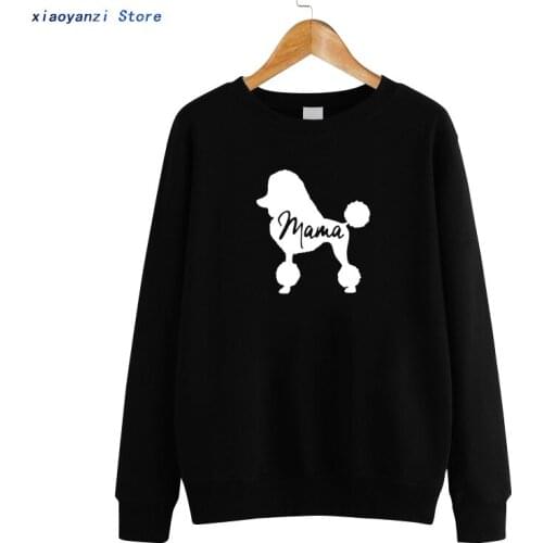 Dog Mom Poodle Gifts For Dog Owner Mothers Day Women Pullovers Pet Lover Sweatshirts Lover Mommy Clothes Animal Ladies Hoodies