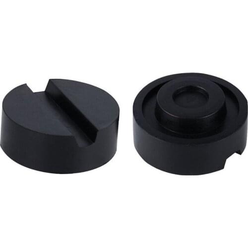 Universal 2Pcs Slotted Frame Rail Protector Disk Pad for Pinch Weld Side JACKPAD