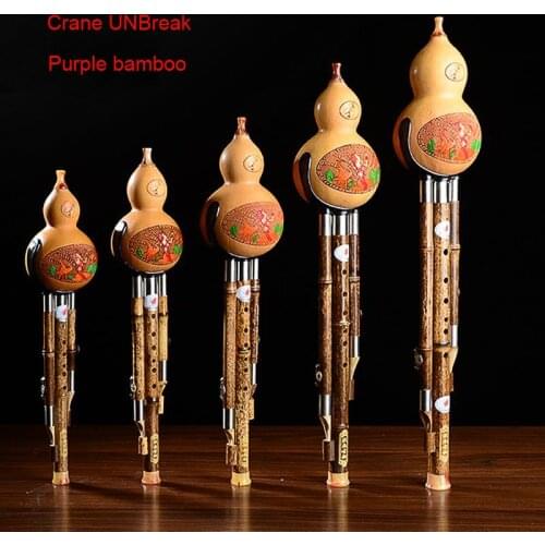 High Quality Great Sound Performance Hulusi Teaching Cucurbit instrument Flute Music Instruments Detachable D/F/G/bB/A/C Tone