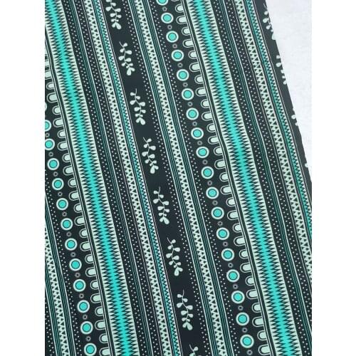 Green Flora Leaf Vine Polka Dot Geometric Figure Stripe Assembly Africa Streak Cotton Fabric DIY sewing Clothing Tissue Telas