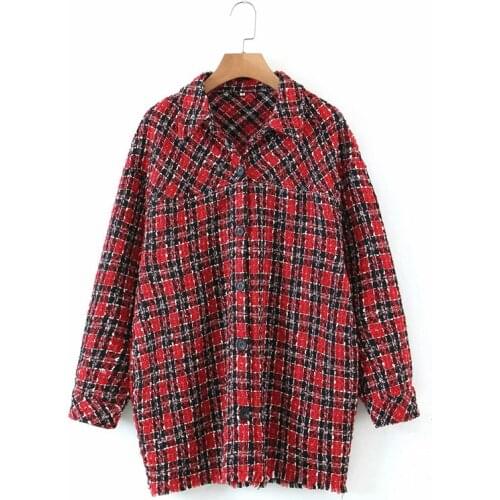 Evfer Women Autumn Fashion Pliad Loose Long Jackets Female Stylish Single Breasted Turn-Down Collar Coats Oversize Girls Outwear