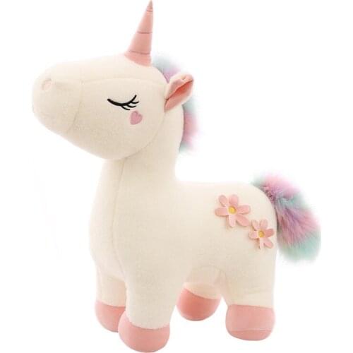 30cm Cute Unicorn Horse Plush Doll Pink Unicorn Soft Animal Plush Stuffed Doll Toys High Quality Gifts for Children Girls