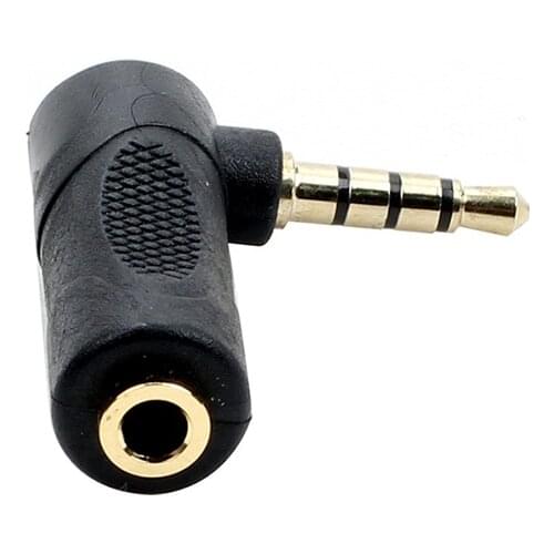 90 Degree 3.5mm Earphone Audio Jack Converter For Music Audio Adapter For Smartphone Notebook Headphone Speaker Amplifier