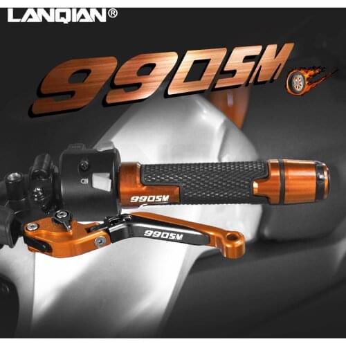 For 990 SM SMR Motorcycle Accessories Brake Clutch Levers Handlebar hand Grips Ends 990SM 2007-2008 990SMR 990SMT 2009-2013