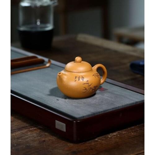 Cui Zhu Wen Dan China Kettle Ceramic Teapot For Tea Puer Oolong Tea Set Handmade