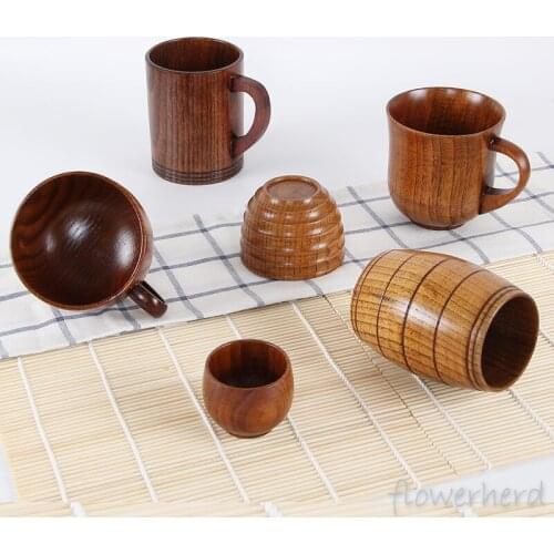 Handmade Wooden Cup for Drinking Handcrafted Cups Jujube Wood Tea Coffee Cup Milk Mug Thoughtful Gift for Birthday Christmas