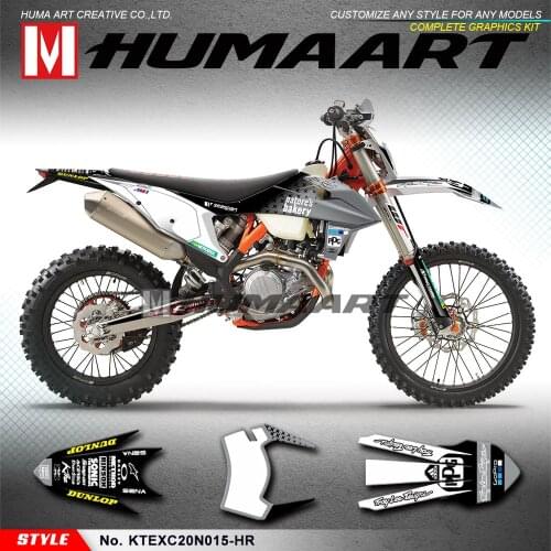 HUMAART Enduro Stickers Vinyl Decals for EXC EXC-F XC-W XCF-W 150 300 500 SX SXF XC-F 125 250 350 450 2019 2020 2021