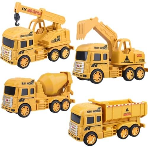 Childrens Inertial Engineering Car Boys Gift Excavator Model Mud Filling Dumper Sliding Toy Car Kindergarten Kids Vehicle Toy