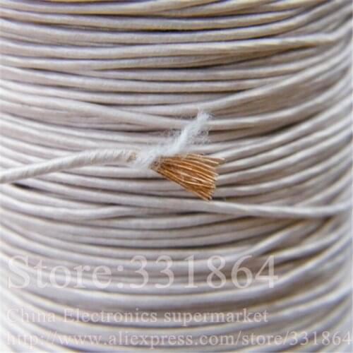 0.1mmX300 strands,(5m /pc) Mine antenna Litz wire,Multi-strand polyester silk envelope braided multi-strand wire