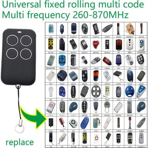 Multi Frequency 280~868MHz Fixed Code Rolling Code Gate Garage Door Remote Control Duplicator DOORHAN Remote Control