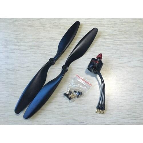 RC Multi Copter DC 7-15V 935RPM 3 Banana Male Plug Motor w Pair Propeller